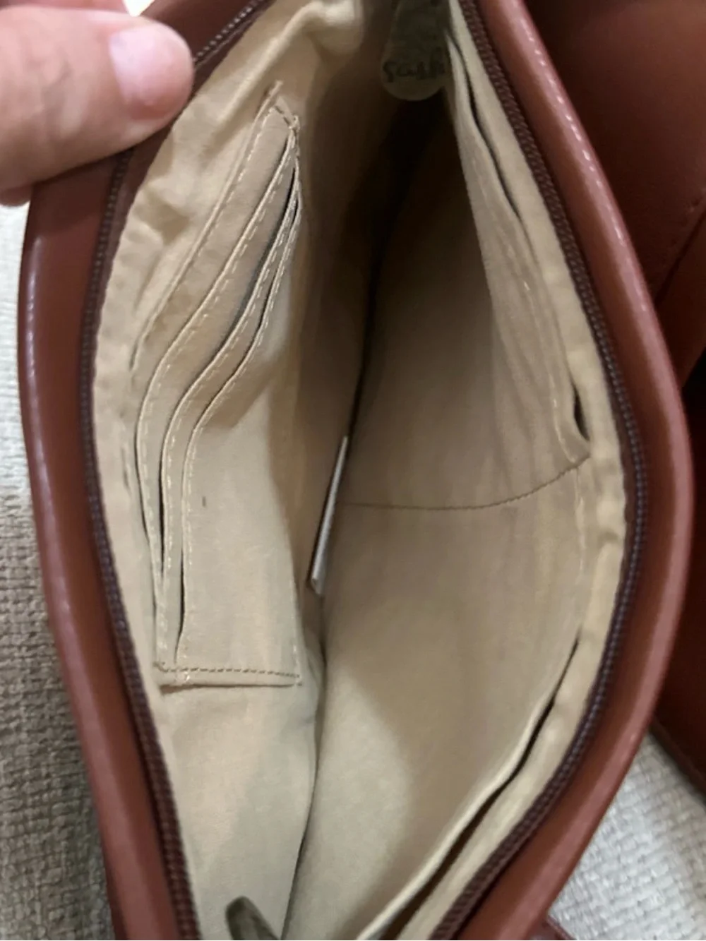 Women’s Sash Crescent Shoulder Bag in Brown